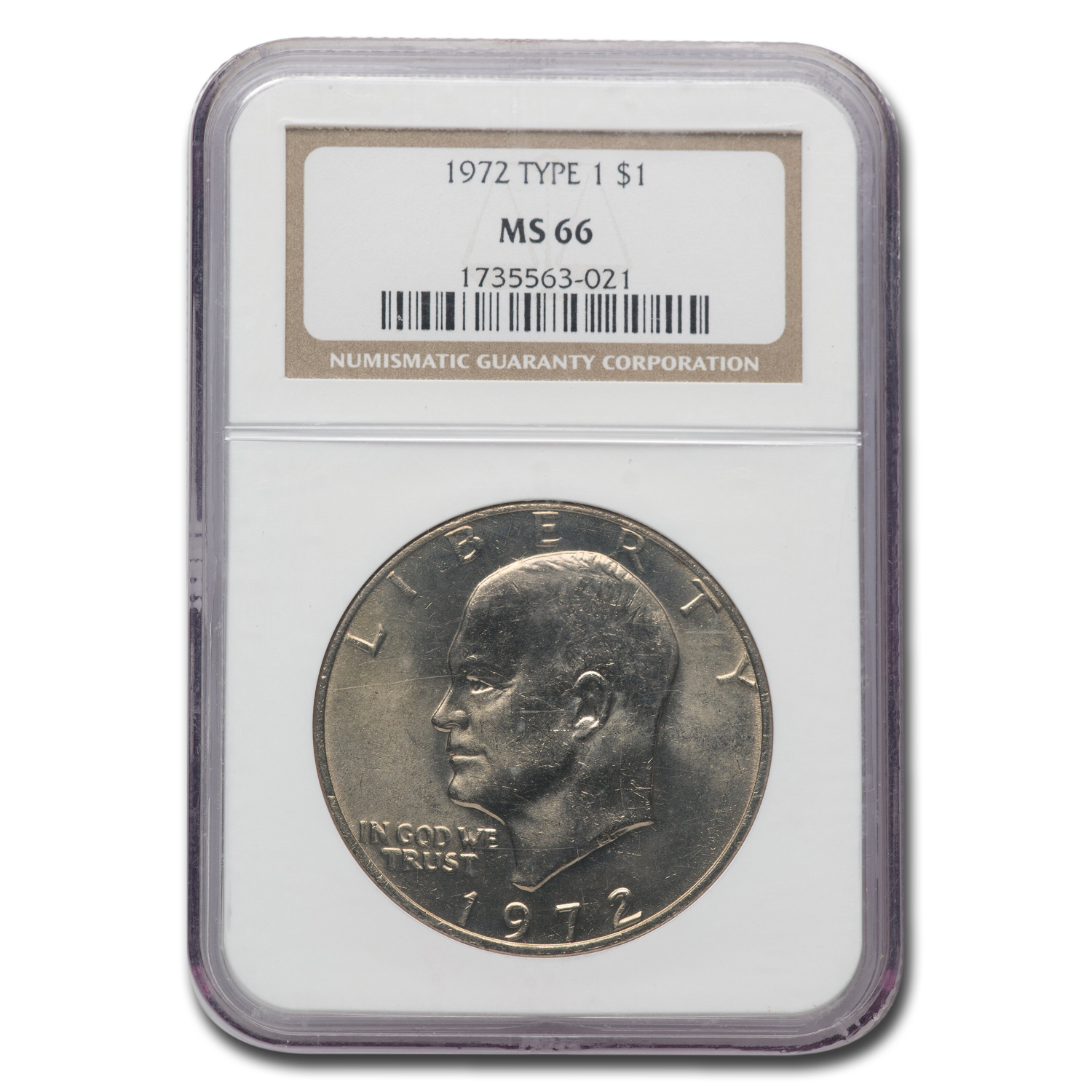 1972 (None) Phil Eisenhower Dollar Type 1 Value - APMEX